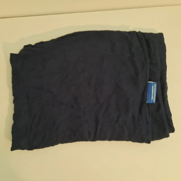 Cloudz Navy blue long scarf throw blanket Multifunctional - Picture 6 of 8